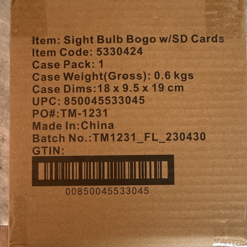 Sight Bulb Security Camera 1080p Wi-Fi Pan/Tilt Motion 2-Way Night, 2 Pack gallery