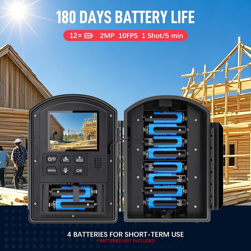 Time Lapse Camera 1080P Outdoor Construction 180 Days 64GB gallery