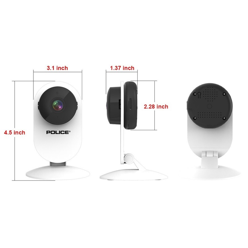 POLICE Camera Smart Home Security Camera Indoor Night Vision Motion Sensor App gallery