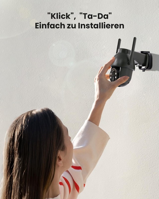 ieGeek ZY-C2 Grey 2K 3MP Security Camera Outdoor Solar 360° PTZ Camera Battery gallery