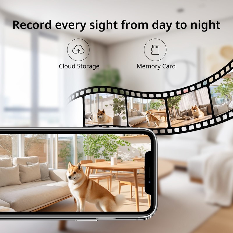 2PCS Security Cameras Baby Pet Monitor Camera 5G WiFi Smart Home Wired 2K Cam gallery