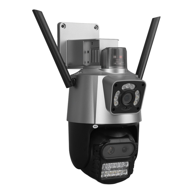 9MP Outdoor Security Camera 6K WiFi Camera Ball Head With 3 Lens Motion gallery