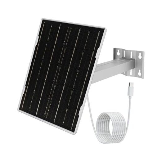 Eco-Friendly 4.5W 5V Monocrystalline Solar Panel for Outdoor Security White4.5