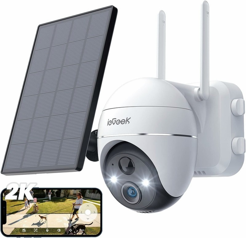 2PCS ieGeek Outdoor Wireless Security Camera Home WiFi Batttery CCTV System gallery