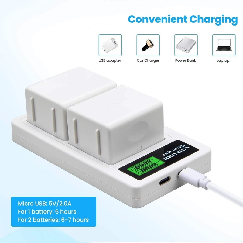 High Capacity Arlo Camera Batteries 4800mAh 2-Pack + Charger gallery