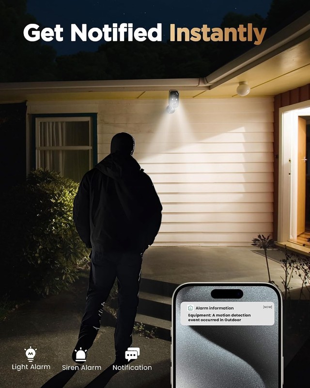 Battery Powered Wireless Security Camera with PIR Motion Sensor & Night Vision gallery