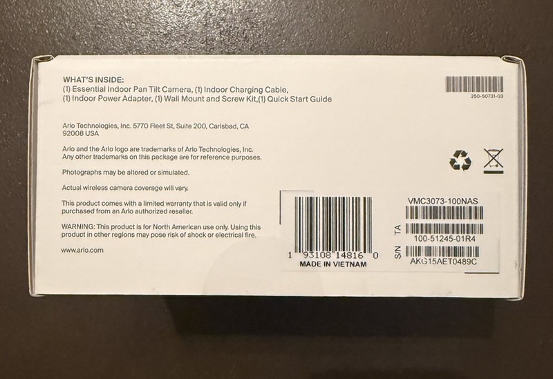 Arlo Indoor Pan Tilt Pet Camera 2K 360 Degree Pan 180 Tilt Plug In (BRAND NEW) gallery