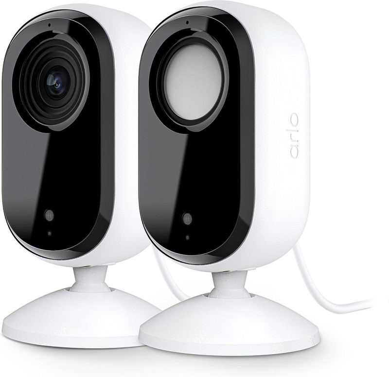 Arlo Essential Indoor Security Camera 2K (2Nd Gen, 2023 Release) – Wired Plug-In