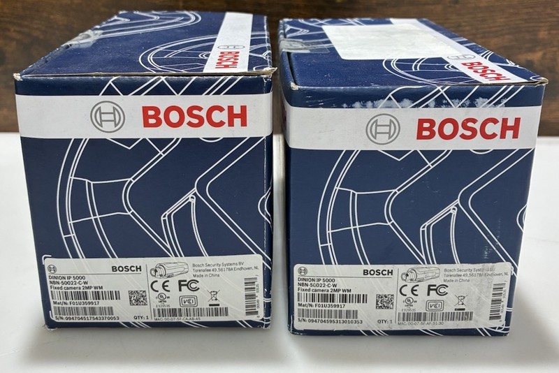 2X Bosch Dinion IP 5000 NBN-50022-C-W Fixed Camera 2MP Brand New Factory Sealed