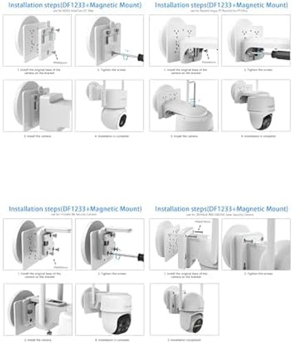 Magnetic Mount Compatible with eufy Security Solocam S340/E30/E42/4G LTE Cam ... gallery