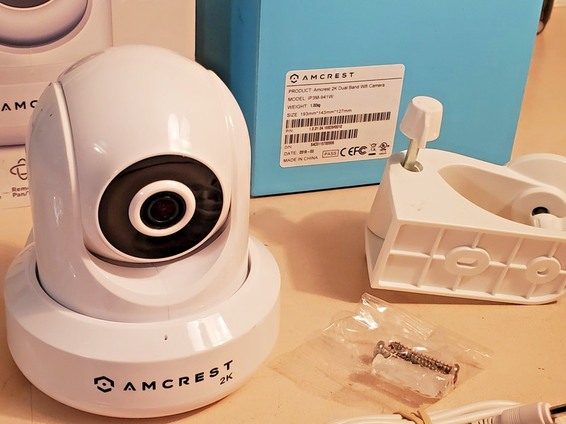 AMCREST UltraHD 2K Dual Band Wi-Fi Camera Pan-Tilt-Zoom, 2304×1296 at 20fps. NEW