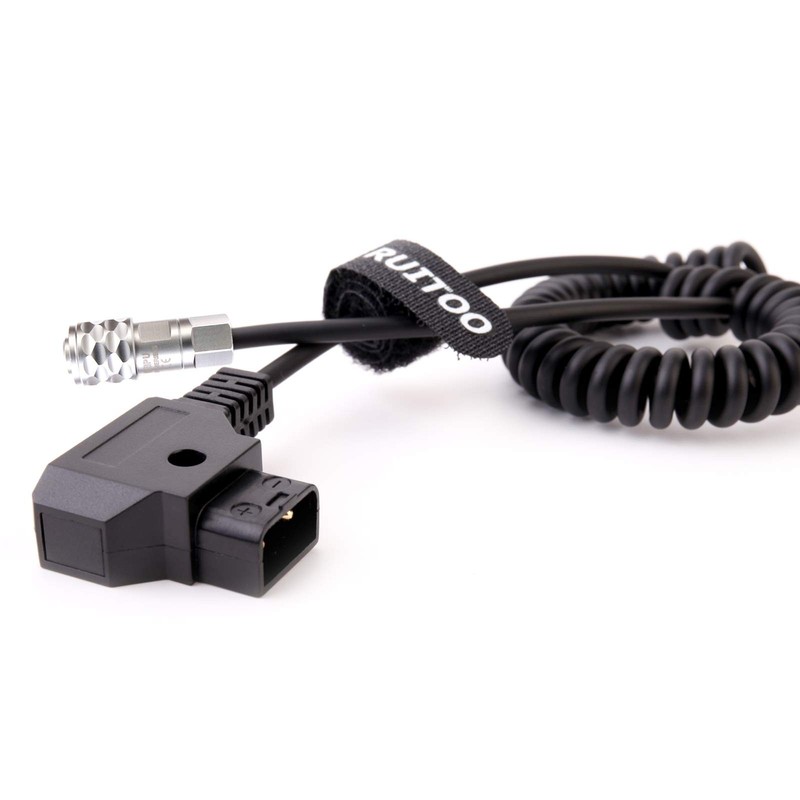 BMPCC 4k/6k Coiled Cord Power Cable DTap Plug Weipu SF6 2 Pin Female Camera gallery