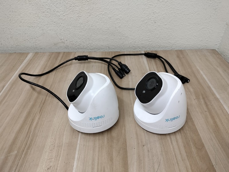LOT OF 2 - Reolink RLC-520 5MP Super HD PoE Dome Camera Indoor/Outdoor