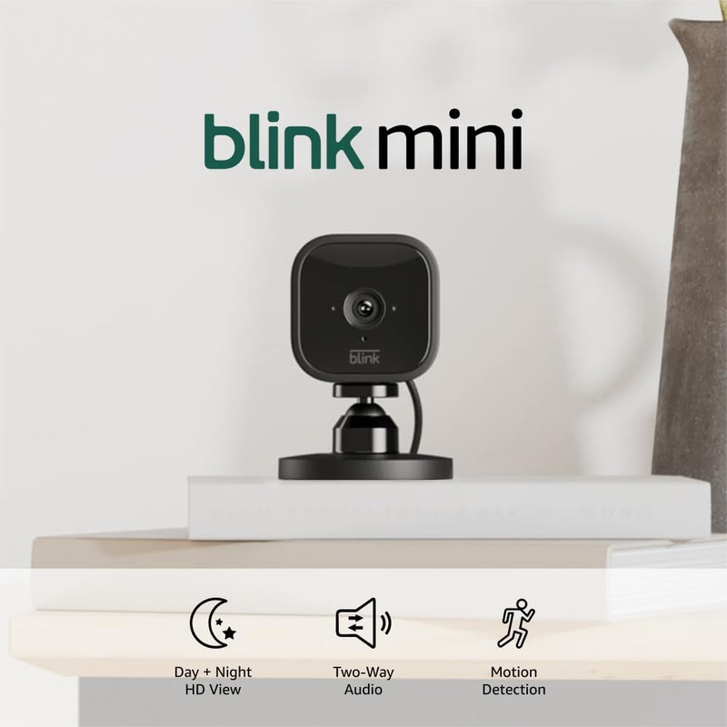 Mini – Compact Indoor Plug-In Smart Security Camera, 1080P HD Video, Night Visio