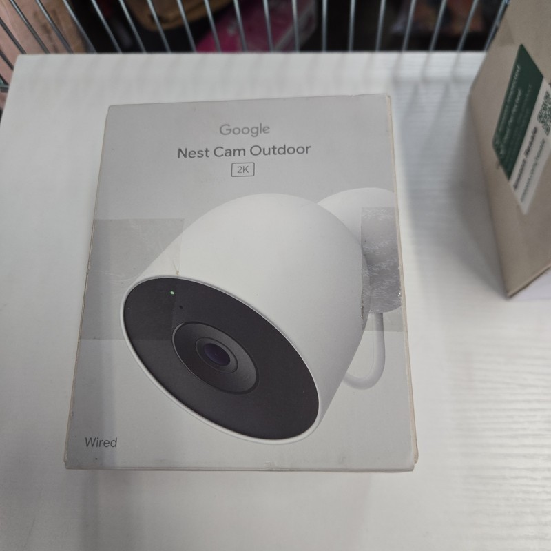 Google Nest Cam Outdoor Wired 2nd Gen Security Camera 2K HDR Snow New Open Box