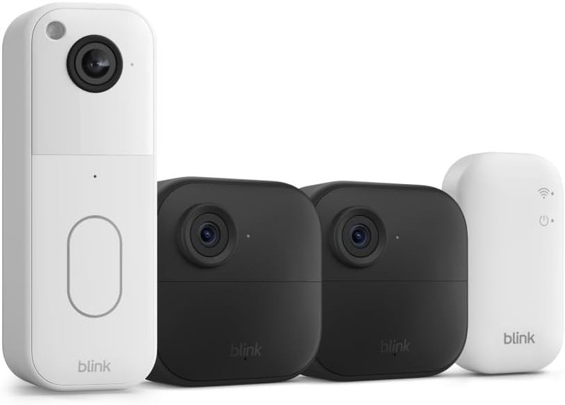 Amazon Blink Video Doorbell+Outdoor 4 Wireless smart security 2 cameras”White”
