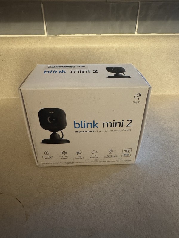 Blink Mini 2 Indoor/Outdoor Plug-in Smart Security Camera