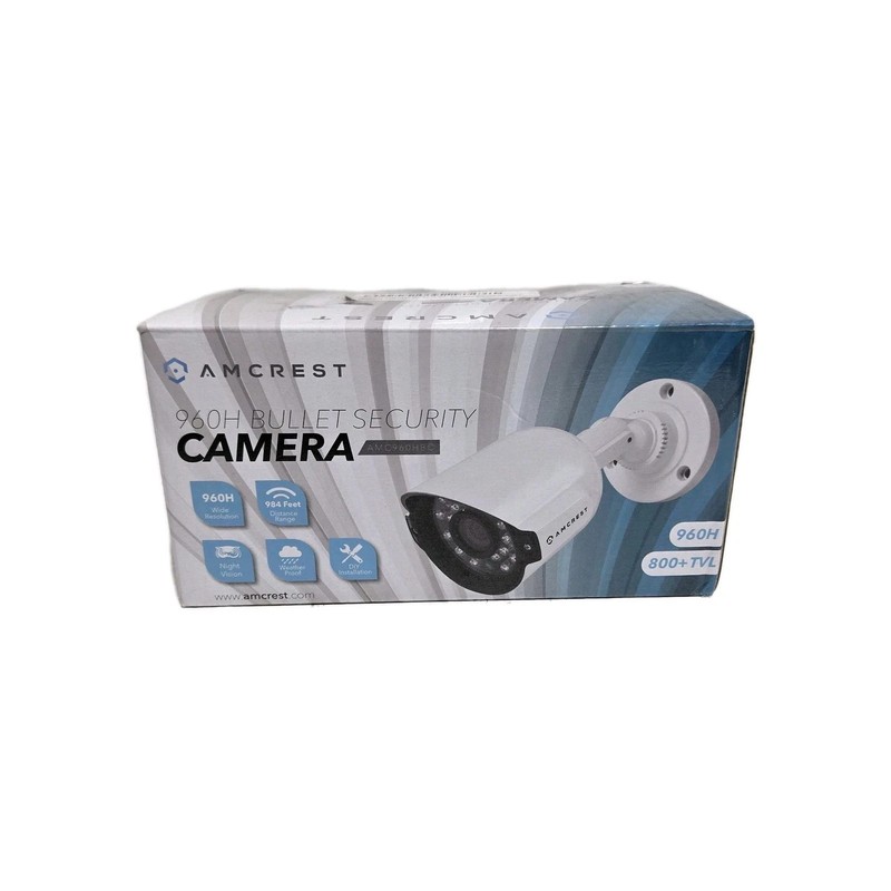 LOT OF 2 Amcrest AMC960HBC 960H 800+TVL 960H Bullet Security Camera Night Vision gallery