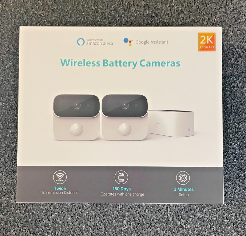 Wireless Battery Operated Outdoor Security Camera 2k Ultra HD