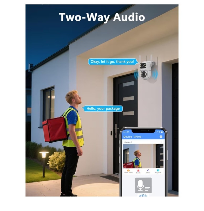 NEW OOSSXX 2K Wireless Security Camera System, Plug & Play, No Monthly Fees. gallery