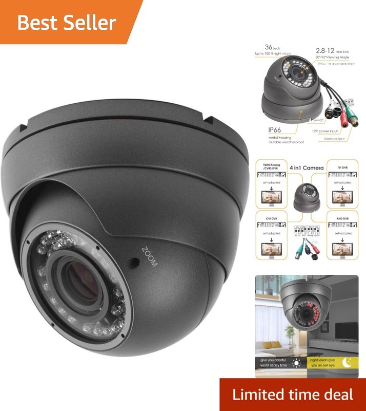 Durable 1080P CCTV Dome Camera with Varifocal Lens – Day & Night Monitoring