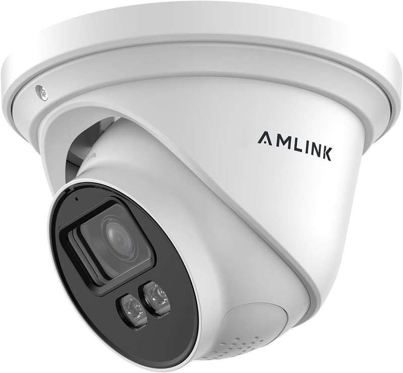 Amcrest 4K AI PoE Outdoor Security Turret IP Camera – White