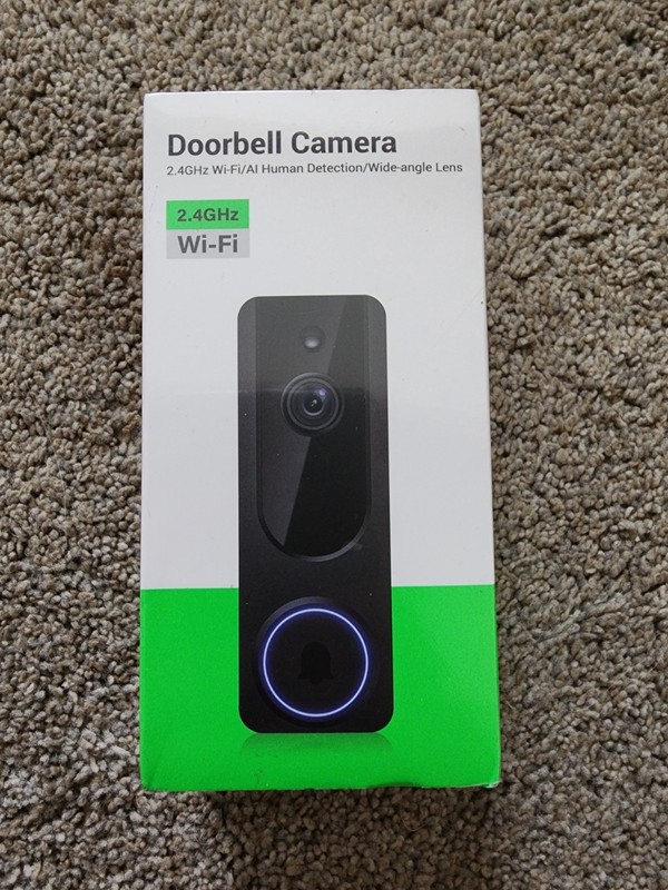 Doorbell Camera 2.4GHz Wifi AI Detection Wide Angle Lens
