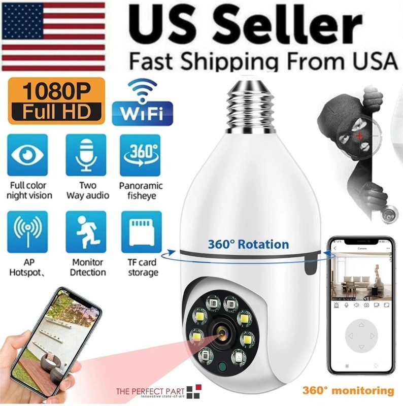 WiFi Smart Camera Pan And Tilt Night Vision HD video Wifi Two Way Audio Motion