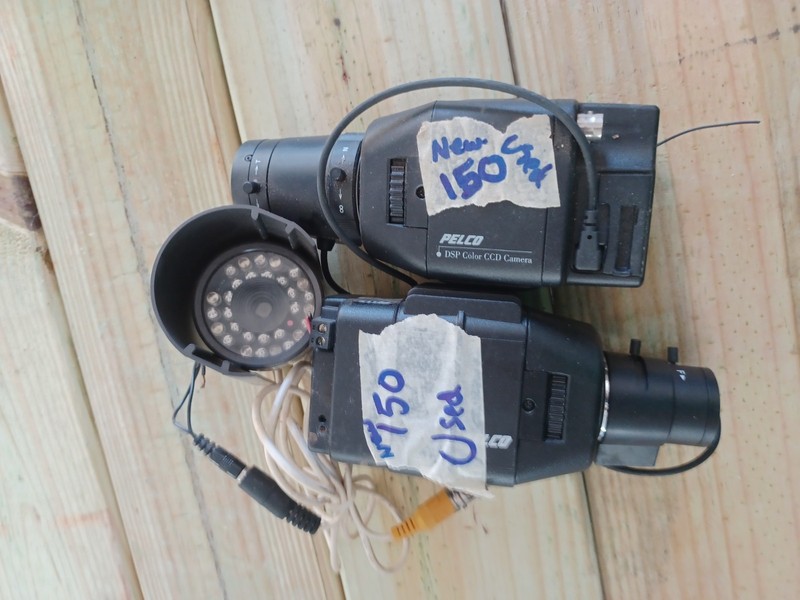 2 used Pelco security cameras dsp color ccd camera with 1 Lorex camera gallery