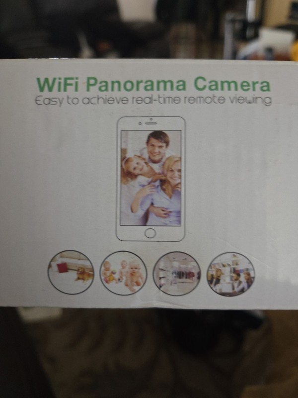 360 Degree Panoramic Wifi Bulb Camera New In Box