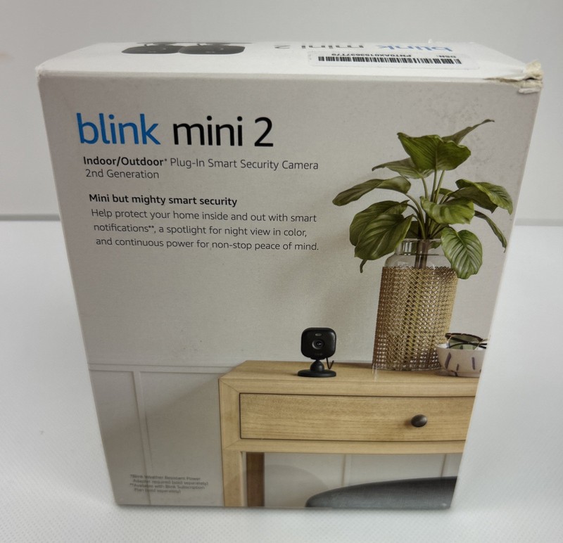 Blink Mini 2 Indoor Security Camera 2-Pack HD Night View Audio Black gallery