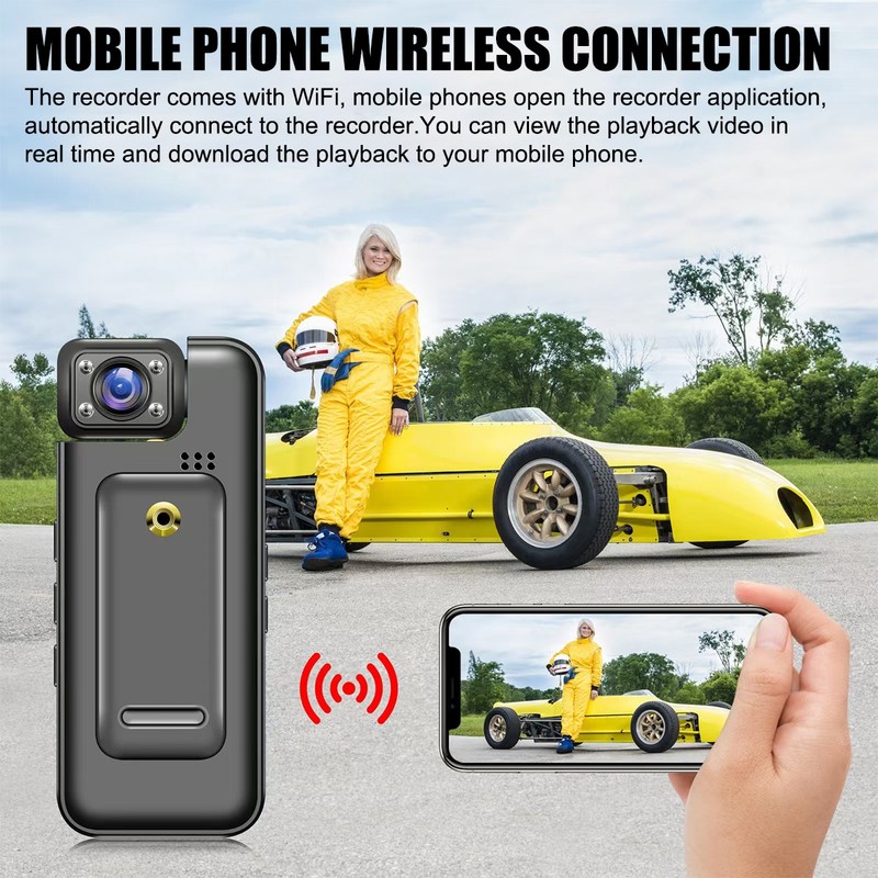 4K WIFI HD Mini Camera Camcorder Body Police Cam with Audio Video DVR Night Cam gallery