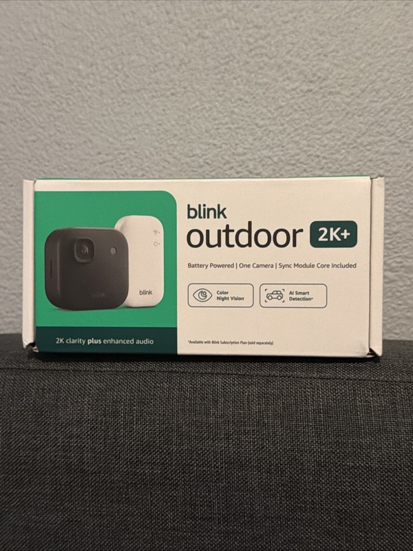 Blink Outdoor 2K+ (newest model) Wireless smart security 1 camera System NEW