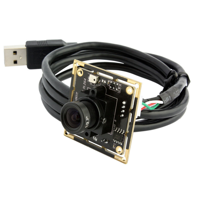 720P USB Camera Module w/ 8mm Lens H.264 OV9712 Webcam for Linux/Android/Windows