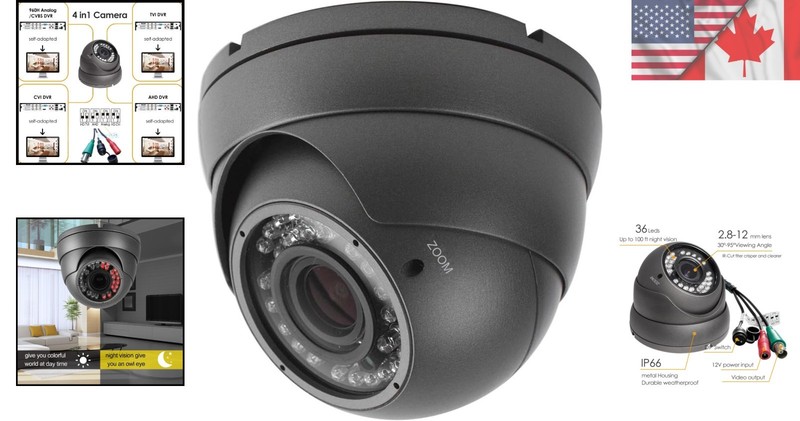 Vandal-Proof Outdoor Security Camera with 100ft Night Vision & HD Resolution gallery