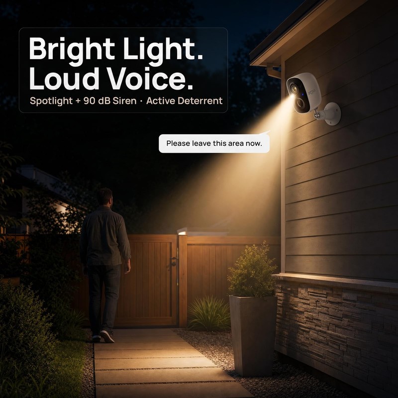 2K Security Cameras Wireless Outdoor, Battery Powered AI Motion Detection Spo... gallery