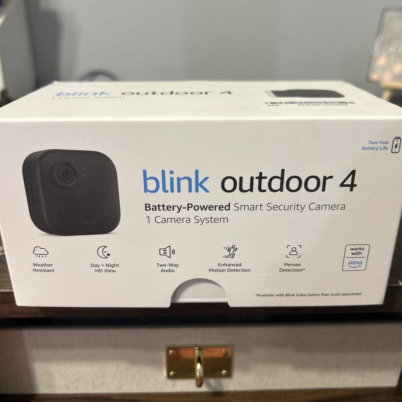 Blink Outdoor 4 (4th Gen) Wire-free Smart Security Camera - Black (B0B1N5HW22) gallery