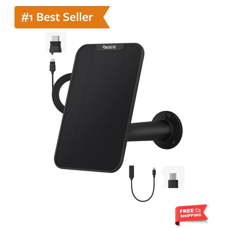Compact 3W Solar Panel with USB-C Port – Perfect for Outdoor Security Cameras