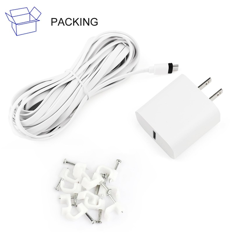 ALERTCAM 25ft Weatherproof Power Adapter for 𝐑𝐢𝐧𝐠 Spotlight 25ft, White gallery