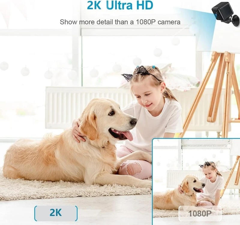 Mini Cámara Oculta Wifi Espía Inalámbrica 2K HD Niñera Camara Para Anorid y iOS gallery