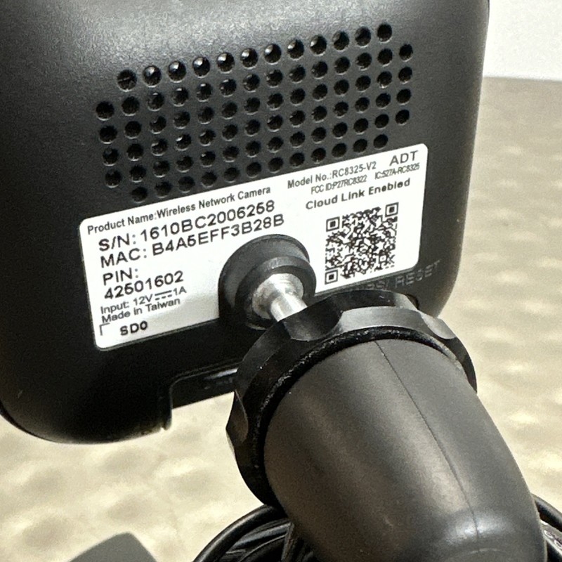 ADT RC8325-V2 Pulse Wireless Network Security Camera w Power Adapter gallery