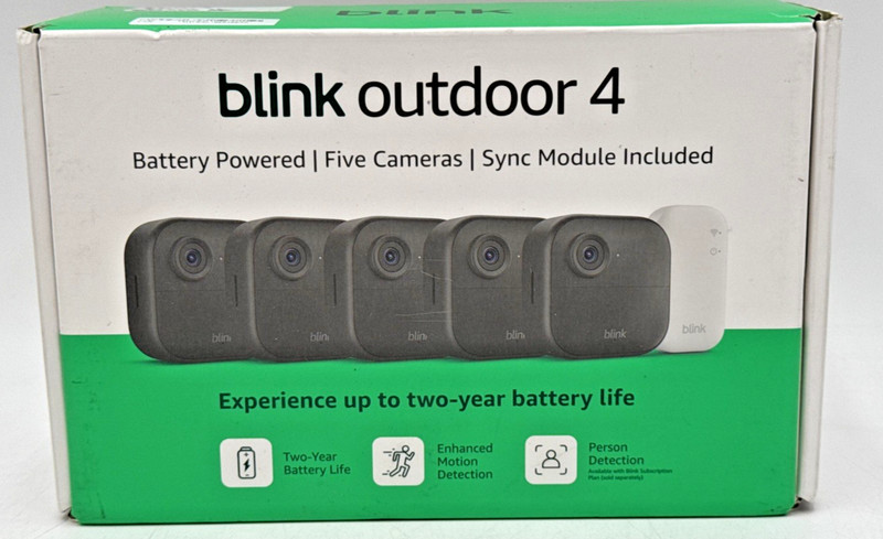 Blink Outdoor4 Battery Powered Five Camera W/Sync Module (JJ) gallery