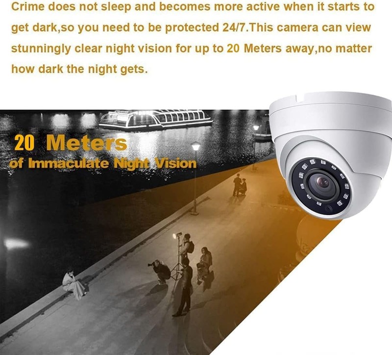 2MP 1080P Dome CCTV Security Camera with 65ft Night Vision & Wide Angle gallery