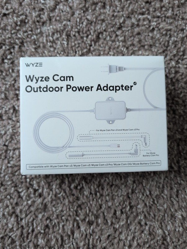 Wyze Outdoor Power Adapter for Wyze Cam Brand New [Cam Sold Separately]