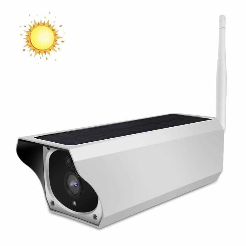 OUTDOOR WIFI CAMERA WITH SOLAR PANEL FOR CONTINUOUS USE