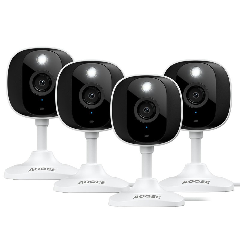 2K WiFi Home Security Cameras with Two-Way Talk Color Night Vision 4-Pack