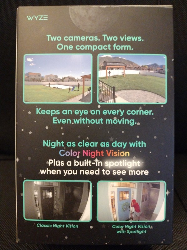 Wyze Duo Cam Pan Wired Dual Pan Tilt Color Night Vision Camera New Sealed gallery
