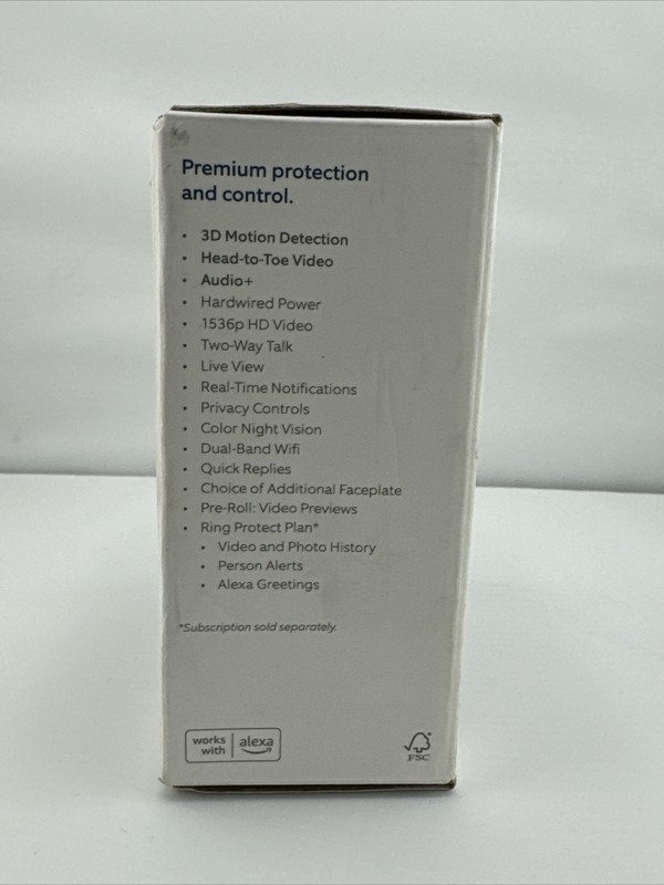 Ring Doorbell Pro 2 - Satin Nickel NEW OPEN BOX gallery