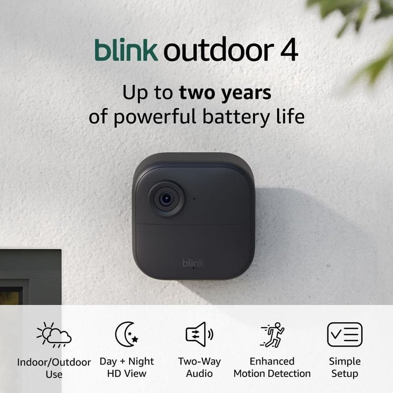 NEW - Blink Outdoor 4 -Two 2 Camera-Wireless 1080p Security KIT + SYNC module 2 gallery