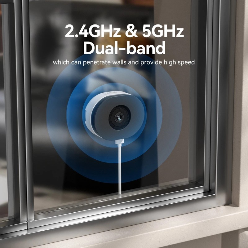 4MP 2.5K Window Camera Wireless Security Camera 7/24 Recording 5G&2.4G WIFI gallery